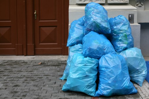 Eco-friendly garden clearance practices being implemented