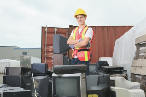 Variety of furniture being cleared in a Norwood residence